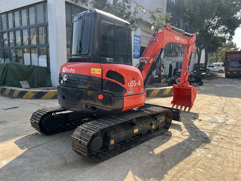 2024 Kubota U55-4 mini excavator, rear three-quarter view 2024 Kubota U55-4 mini excavator, rear three-quarter view