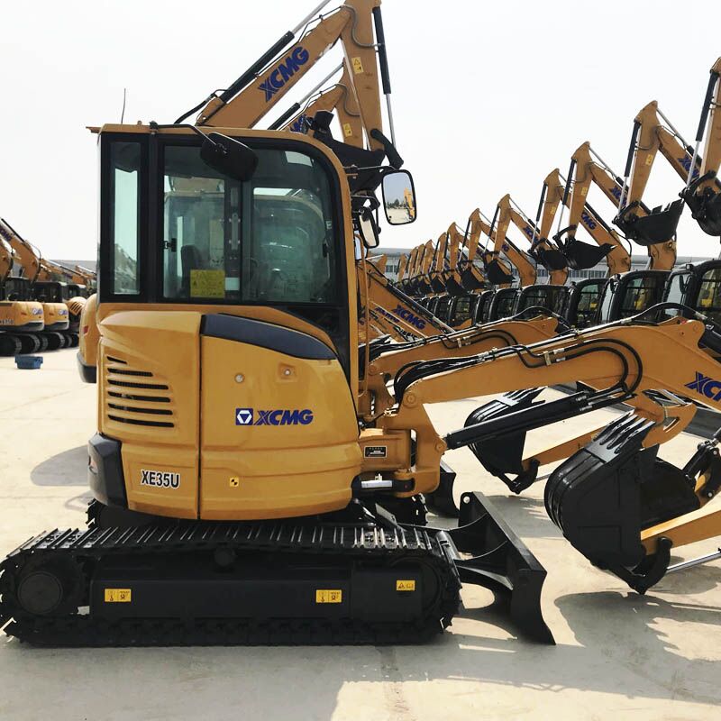 2026 XCMG XE35U mini excavator, side profile view 2026 XCMG XE35U mini excavator, side profile view