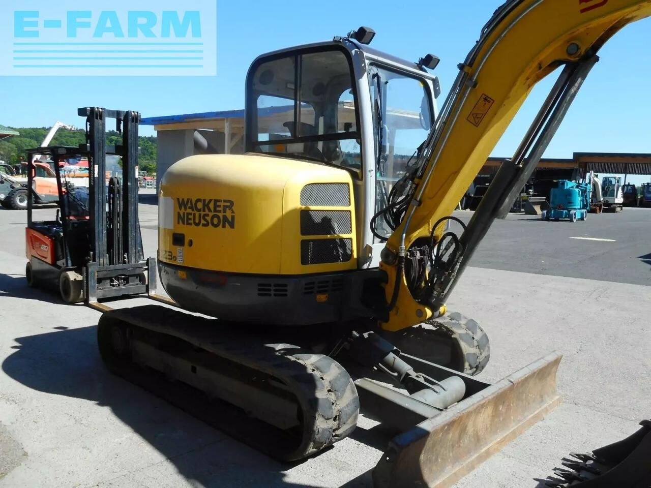 2015 Wacker Neuson 50Z3 mini excavator, rear three-quarter view 2015 Wacker Neuson 50Z3 mini excavator, rear three-quarter view