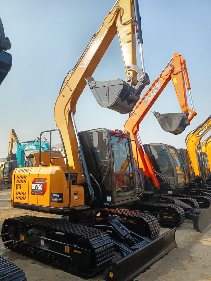 2023 Sany SY75C crawler excavator, side view