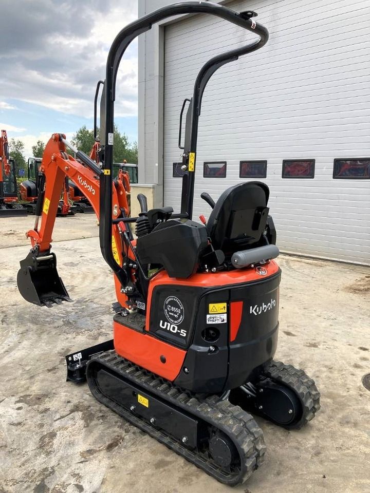 2024 Kubota U10-5 mini excavator, rear three-quarter view 2024 Kubota U10-5 mini excavator, rear three-quarter view