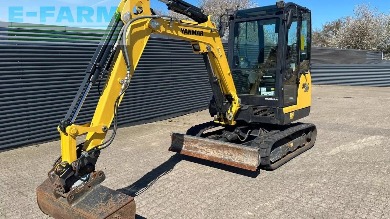 2018 Yanmar SV26 mini excavator, front three-quarter view 2018 Yanmar SV26 mini excavator, front three-quarter view