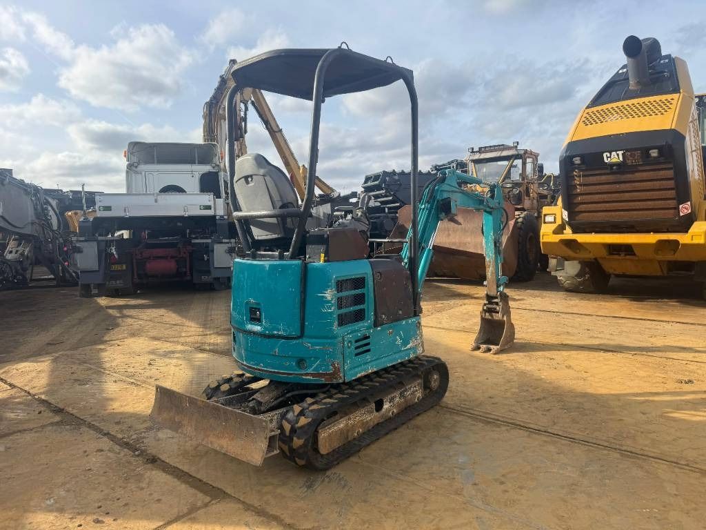 2017 Hitachi ZX17U mini excavator, rear three-quarter view 2017 Hitachi ZX17U mini excavator, rear three-quarter view