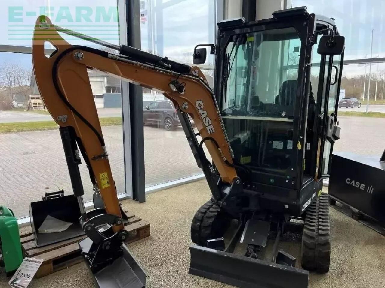 2023 CASE CX19D mini excavator, front three-quarter view 2023 CASE CX19D mini excavator, front three-quarter view