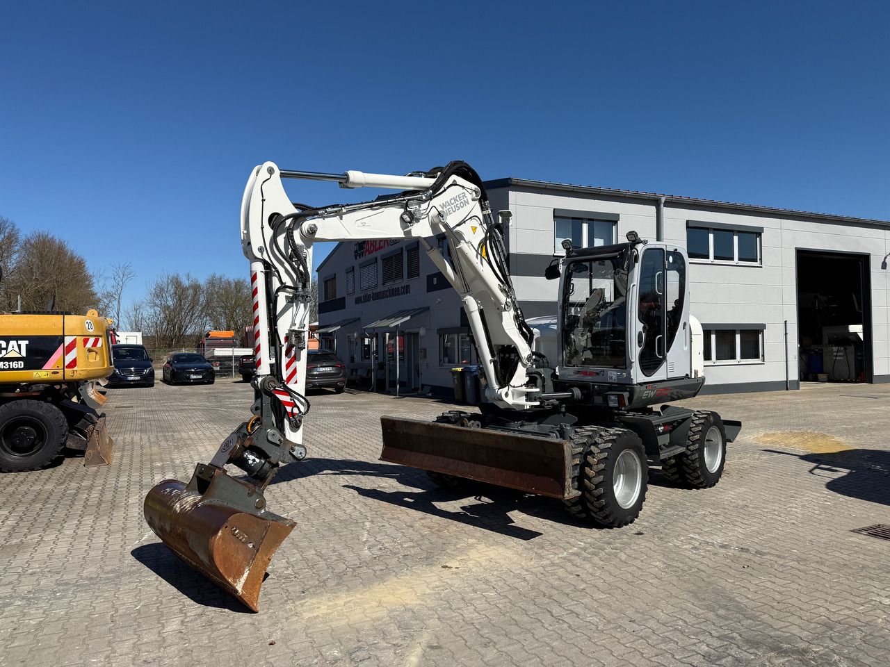 2020 Wacker Neuson EW100 wheel excavator, side profile view 2020 Wacker Neuson EW100 wheel excavator, side profile view