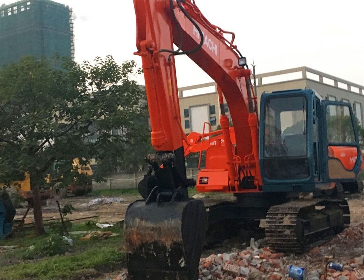 2018 Hitachi EX120-3 crawler excavator, front three-quarter view 2018 Hitachi EX120-3 crawler excavator, front three-quarter view
