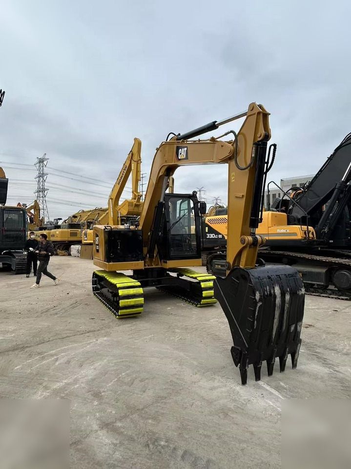 2019 Caterpillar 307.5 crawler excavator, front three-quarter view 2019 Caterpillar 307.5 crawler excavator, front three-quarter view