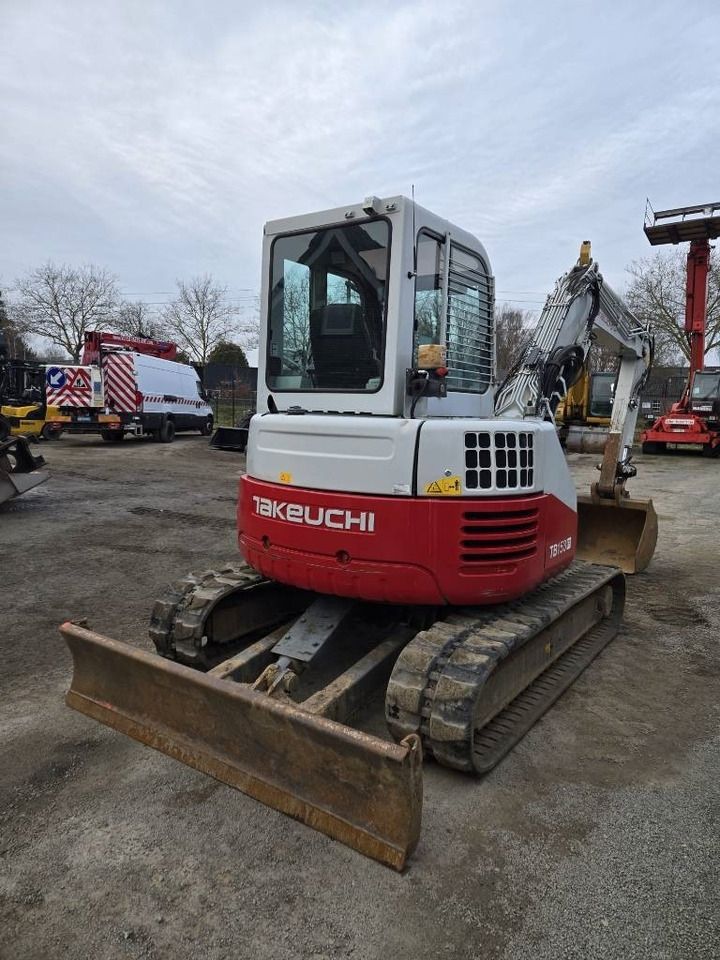 2018 Takeuchi TB153FR mini excavator, front three-quarter view 2018 Takeuchi TB153FR mini excavator, front three-quarter view