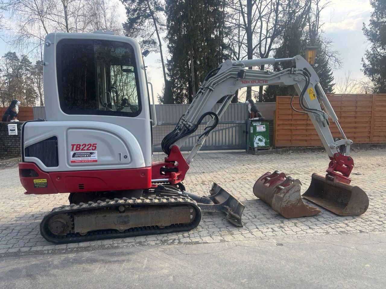2019 Takeuchi TB225 mini excavator, side view 2019 Takeuchi TB225 mini excavator, side view