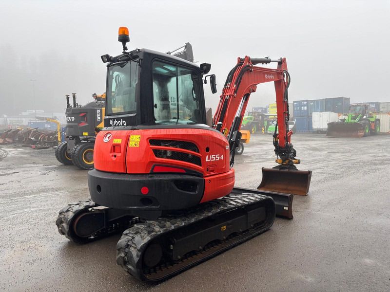 2019 Kubota U55-4 mini excavator, rear three-quarter view 2019 Kubota U55-4 mini excavator, rear three-quarter view