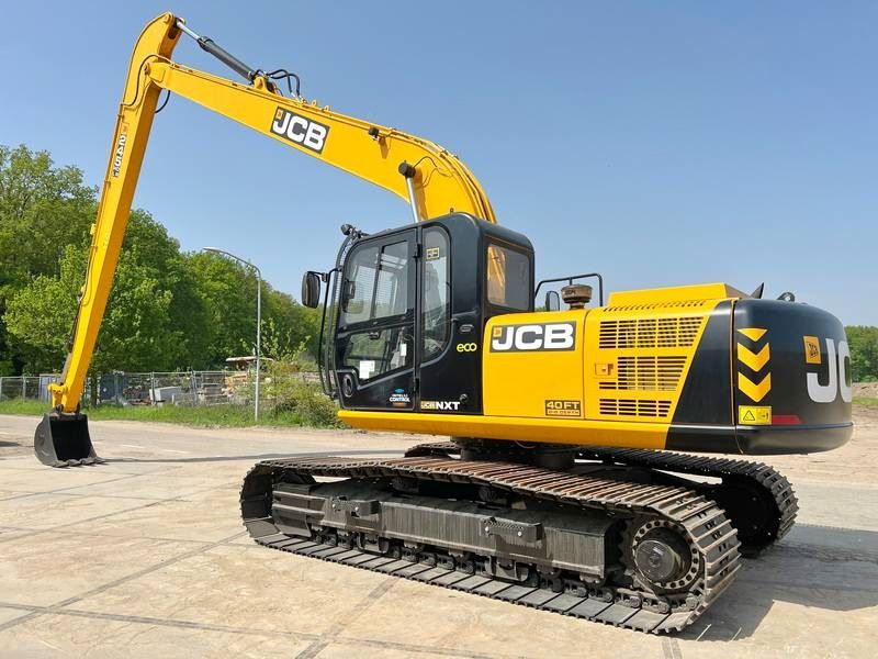 2025 JCB 245 HDLR long reach excavator, side view