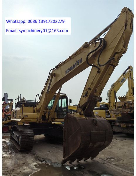 2018 Komatsu PC400-7 crawler excavator, front three-quarter view