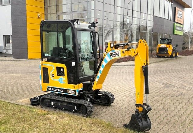2022 JCB 19C-1 Electric mini excavator, side view 2022 JCB 19C-1 Electric mini excavator, side view