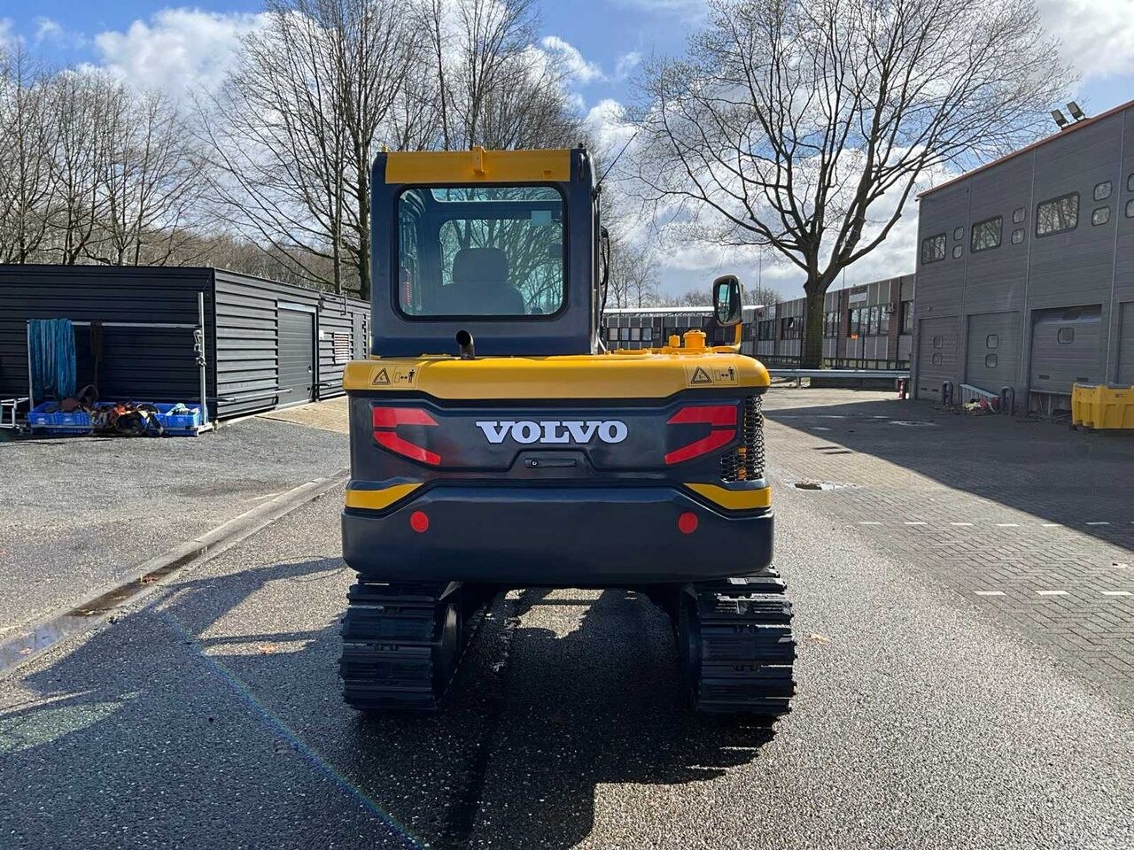 2019 Volvo EC55D mini excavator, rear view 2019 Volvo EC55D mini excavator, rear view