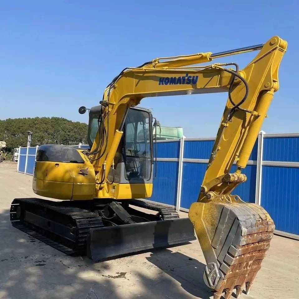 2023 Komatsu PC78US-6 mini excavator, front three-quarter view