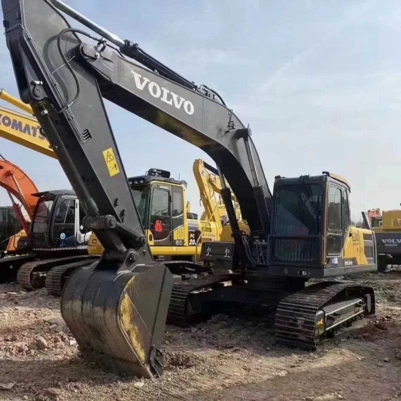2018 Volvo EC210 crawler excavator, front three-quarter view 2018 Volvo EC210 crawler excavator, front three-quarter view