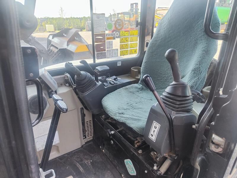 2014 Caterpillar 303.5ECR mini excavator interior view 2014 Caterpillar 303.5ECR mini excavator interior view