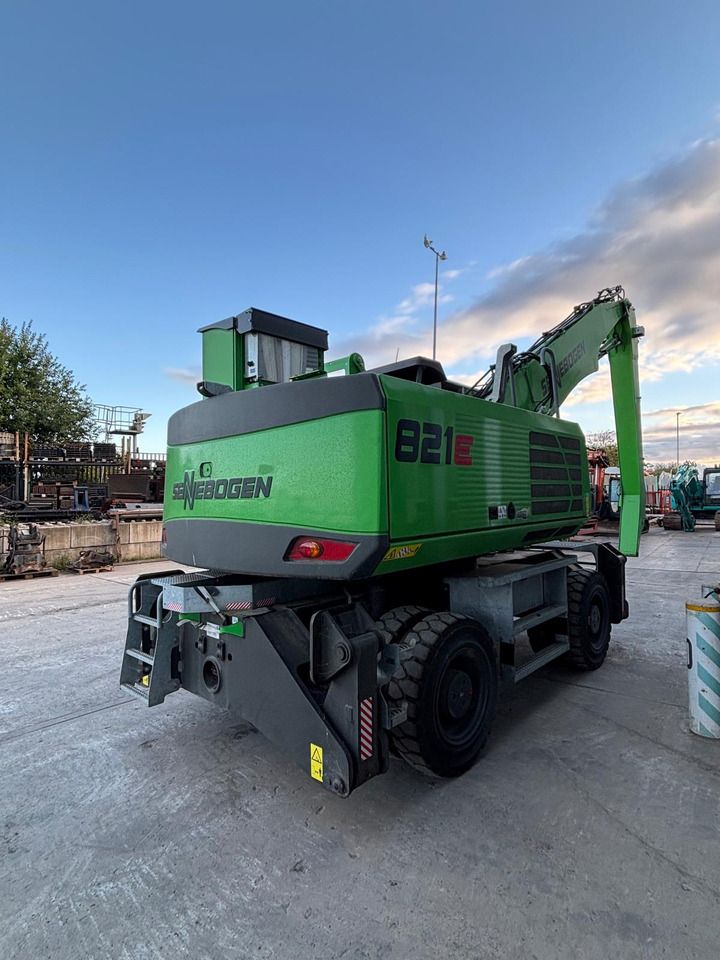 2022 Sennebogen 821 E material handler, rear three-quarter view
