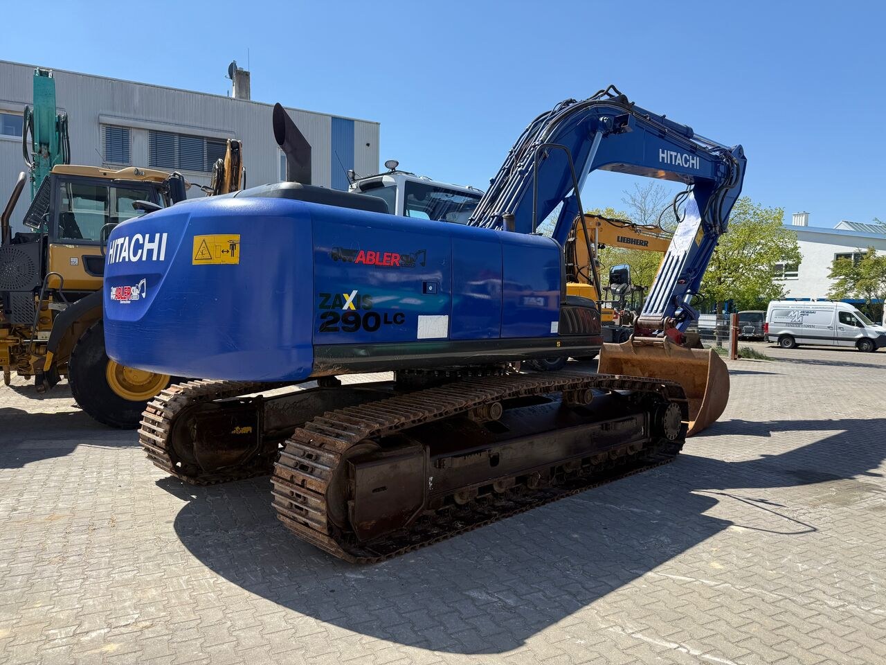 2015 Hitachi Zaxis 290LC crawler excavator, rear three-quarter view 2015 Hitachi Zaxis 290LC crawler excavator, rear three-quarter view