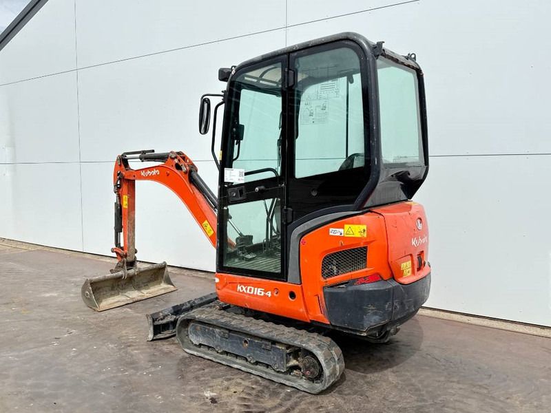 2019 Kubota KX016-4 mini excavator, rear three-quarter view 2019 Kubota KX016-4 mini excavator, rear three-quarter view