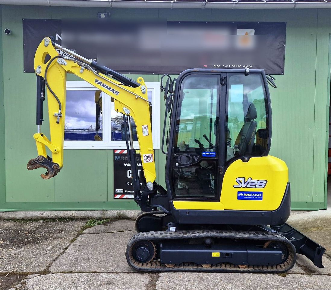 2016 Yanmar SV26 mini excavator, side view 2016 Yanmar SV26 mini excavator, side view