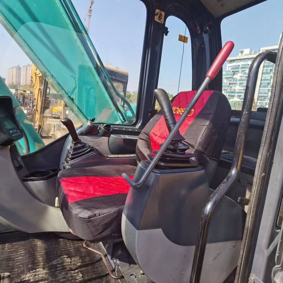 Kobelco SK75 Mini Excavator interior view