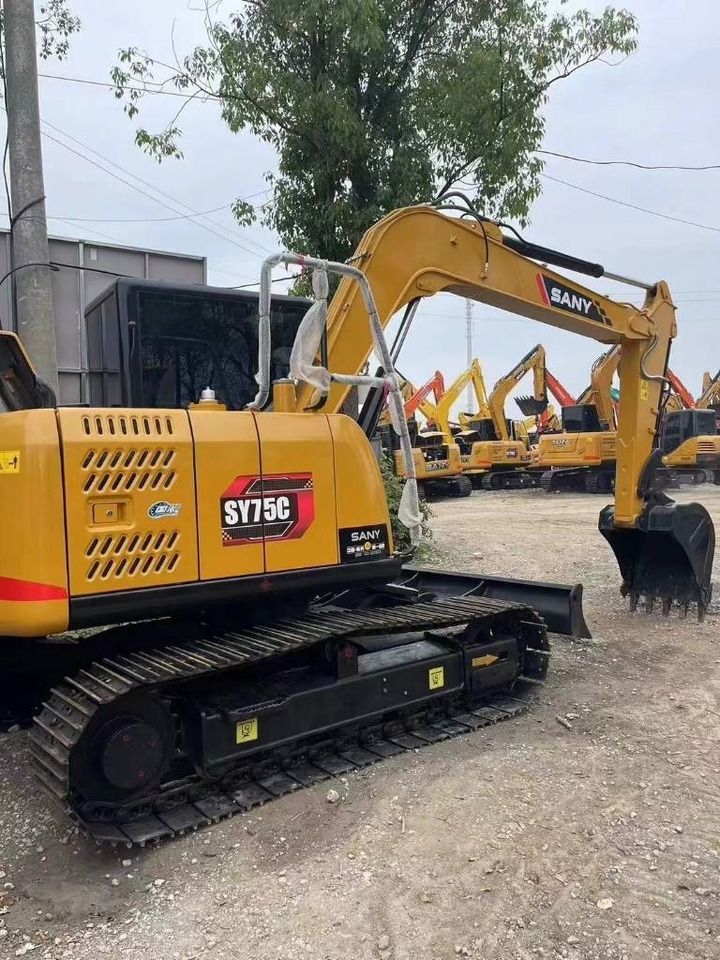 2024 Sany SY75C mini excavator, side view 2024 Sany SY75C mini excavator, side view