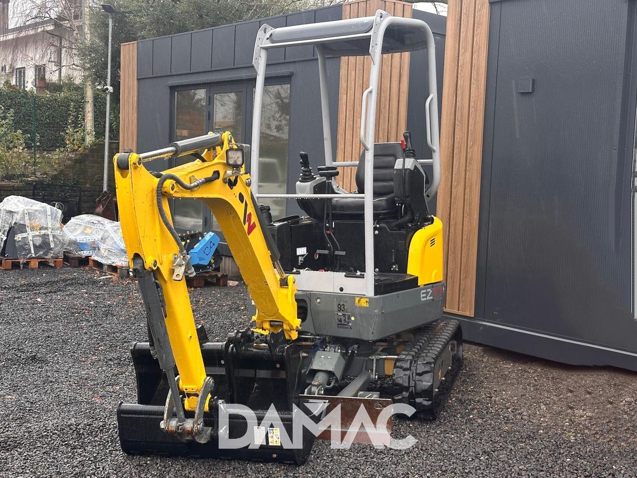 2023 Wacker Neuson EZ17 mini excavator, front three-quarter view