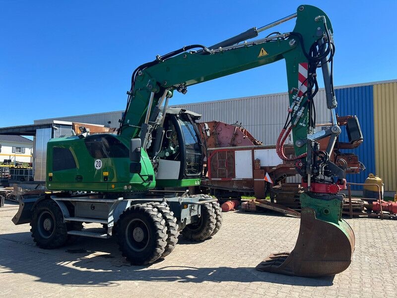 2017 Liebherr A914 Compact wheel excavator, side profile view 2017 Liebherr A914 Compact wheel excavator, side profile view