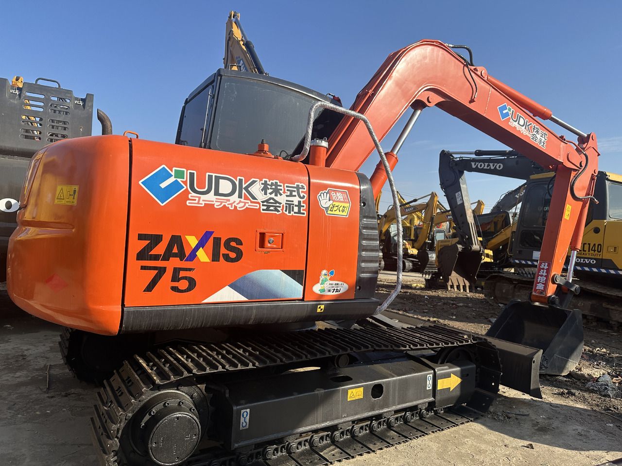 2023 Hitachi Zaxis 75 crawler excavator, side view 2023 Hitachi Zaxis 75 crawler excavator, side view