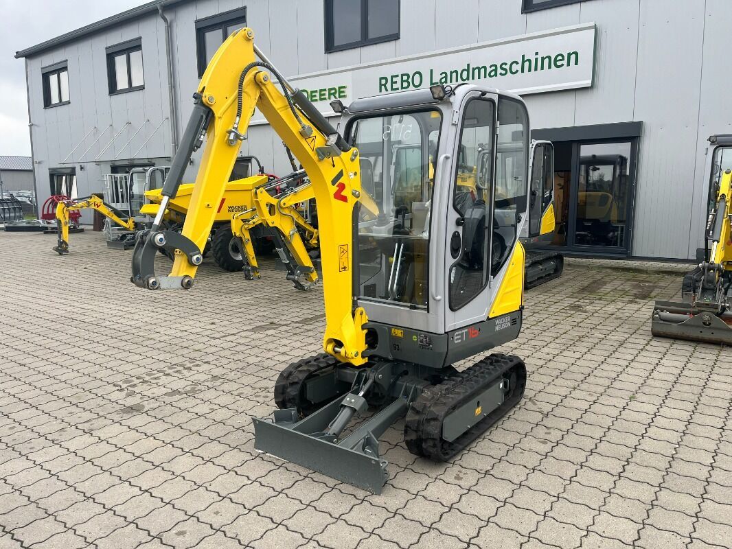 2023 Wacker Neuson ET16 mini excavator, front three-quarter view