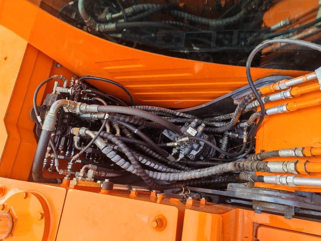 2022 Doosan DX75-9C mini excavator hydraulic compartment view