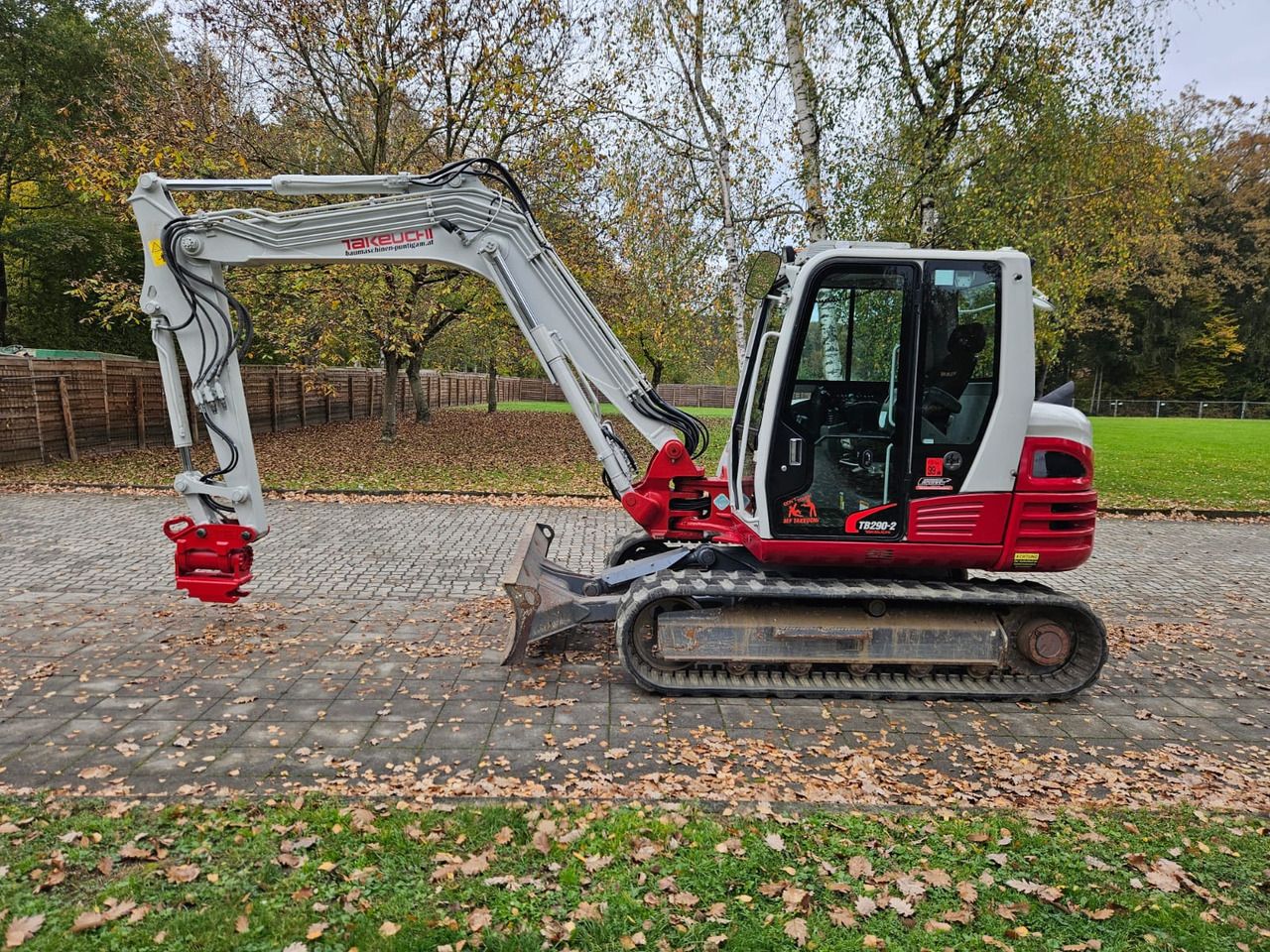 2020 Takeuchi TB290-2 mini excavator, side view