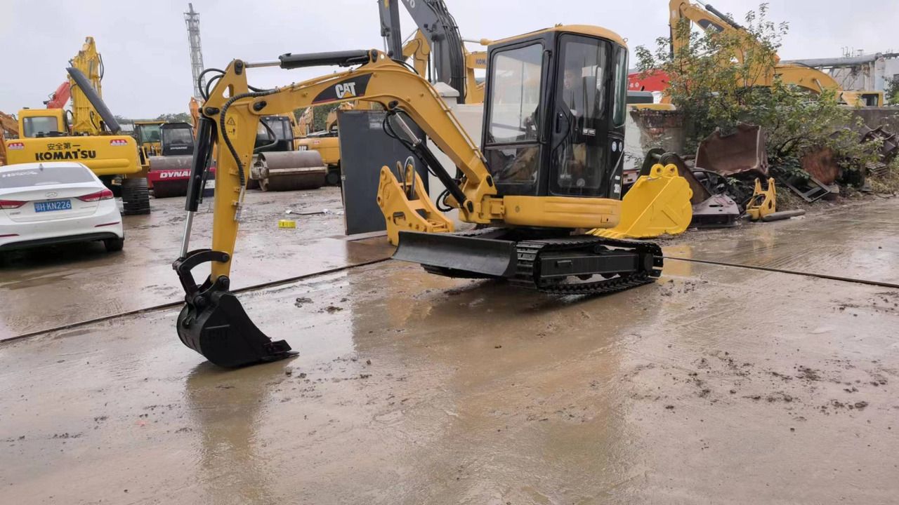 Caterpillar 303CR mini excavator, side view