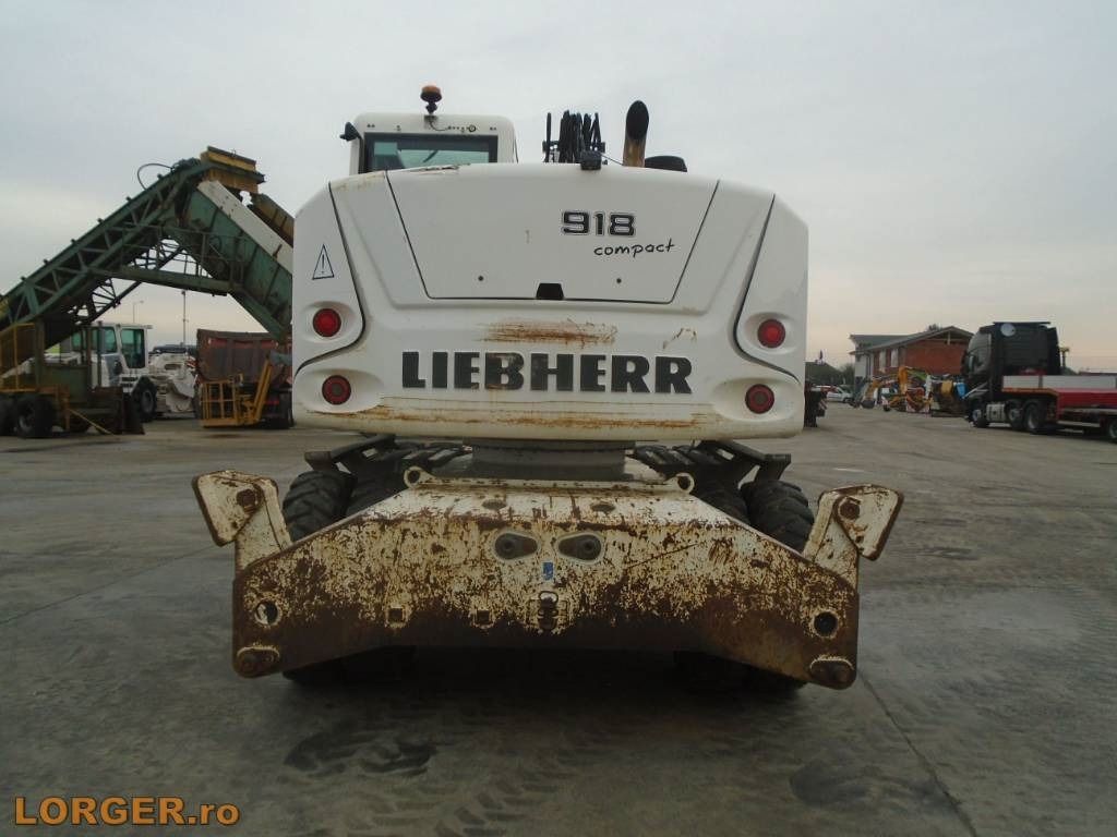 2013 Liebherr A918 COMPACT wheel excavator, rear view 2013 Liebherr A918 COMPACT wheel excavator, rear view