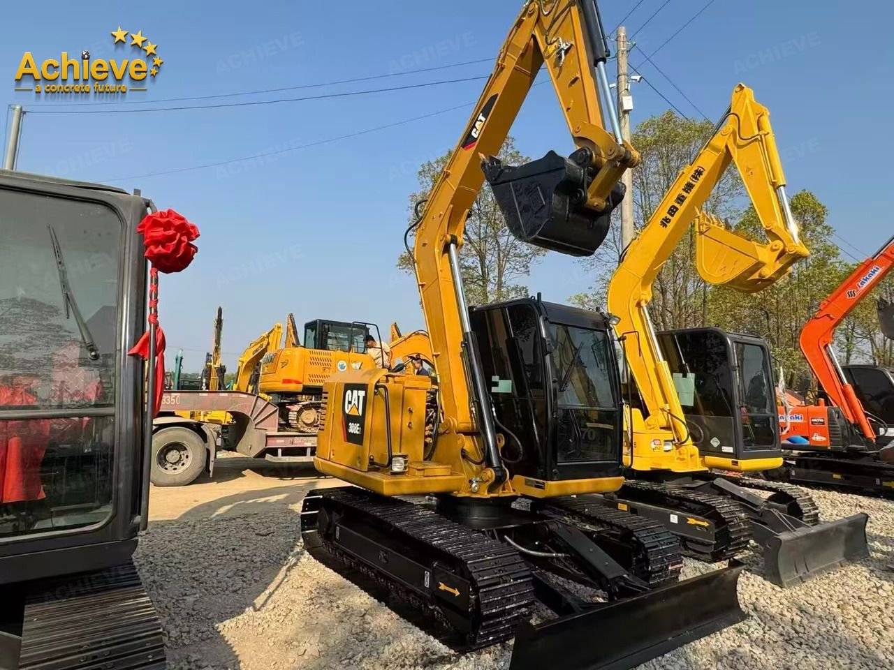 2025 Caterpillar 308E mini excavator, front three-quarter view 2025 Caterpillar 308E mini excavator, front three-quarter view