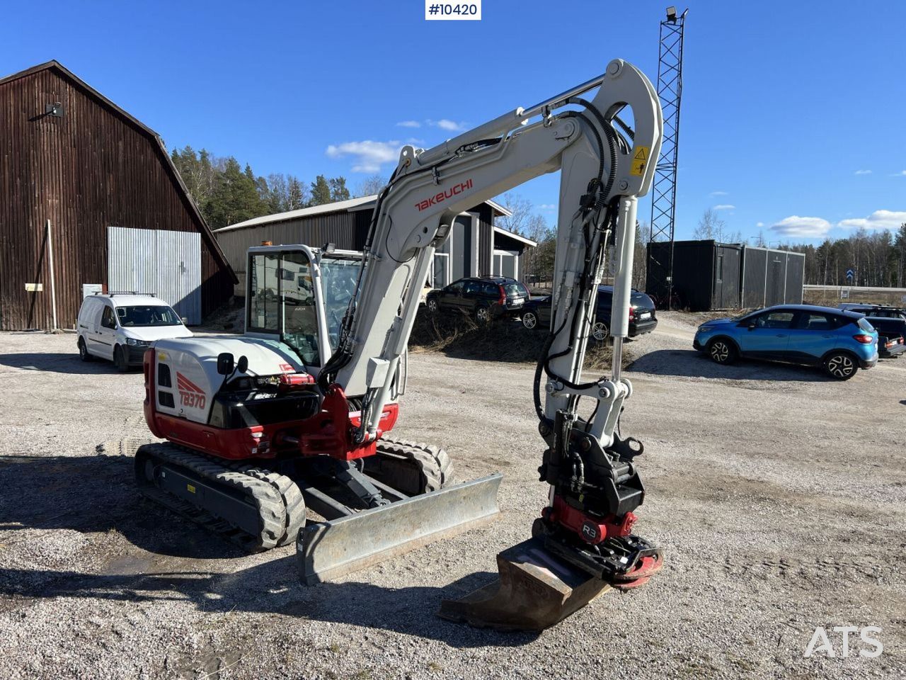 2021 Takeuchi TB370 crawler excavator, side view