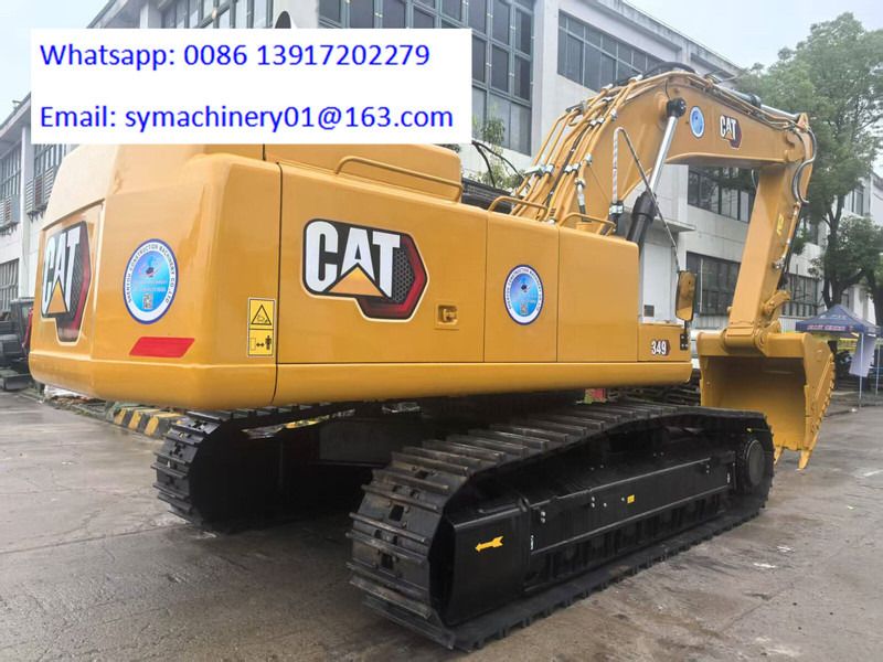 2026 Caterpillar 349 Crawler Excavator rear three-quarter view 2026 Caterpillar 349 Crawler Excavator rear three-quarter view