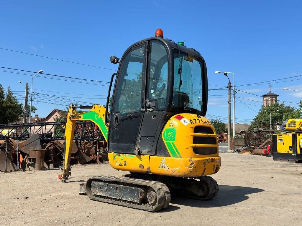 2017 JCB 8018 mini excavator, rear three-quarter view 2017 JCB 8018 mini excavator, rear three-quarter view