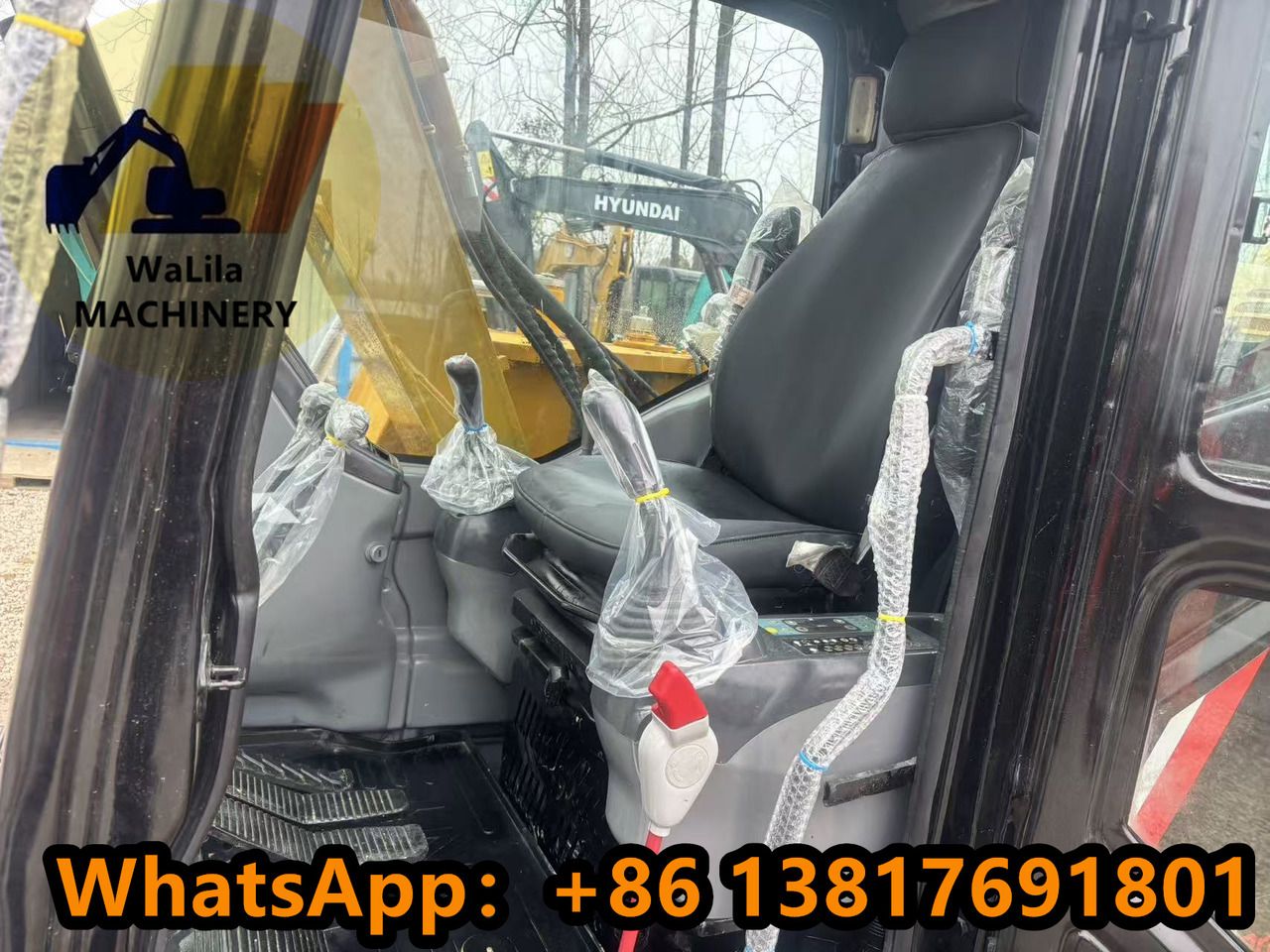 2023 Sany SY75 Mini Excavator interior view