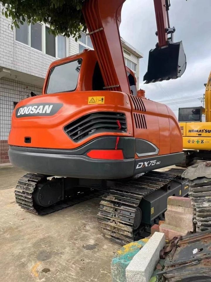 2024 Doosan DX75-9C mini excavator rear view