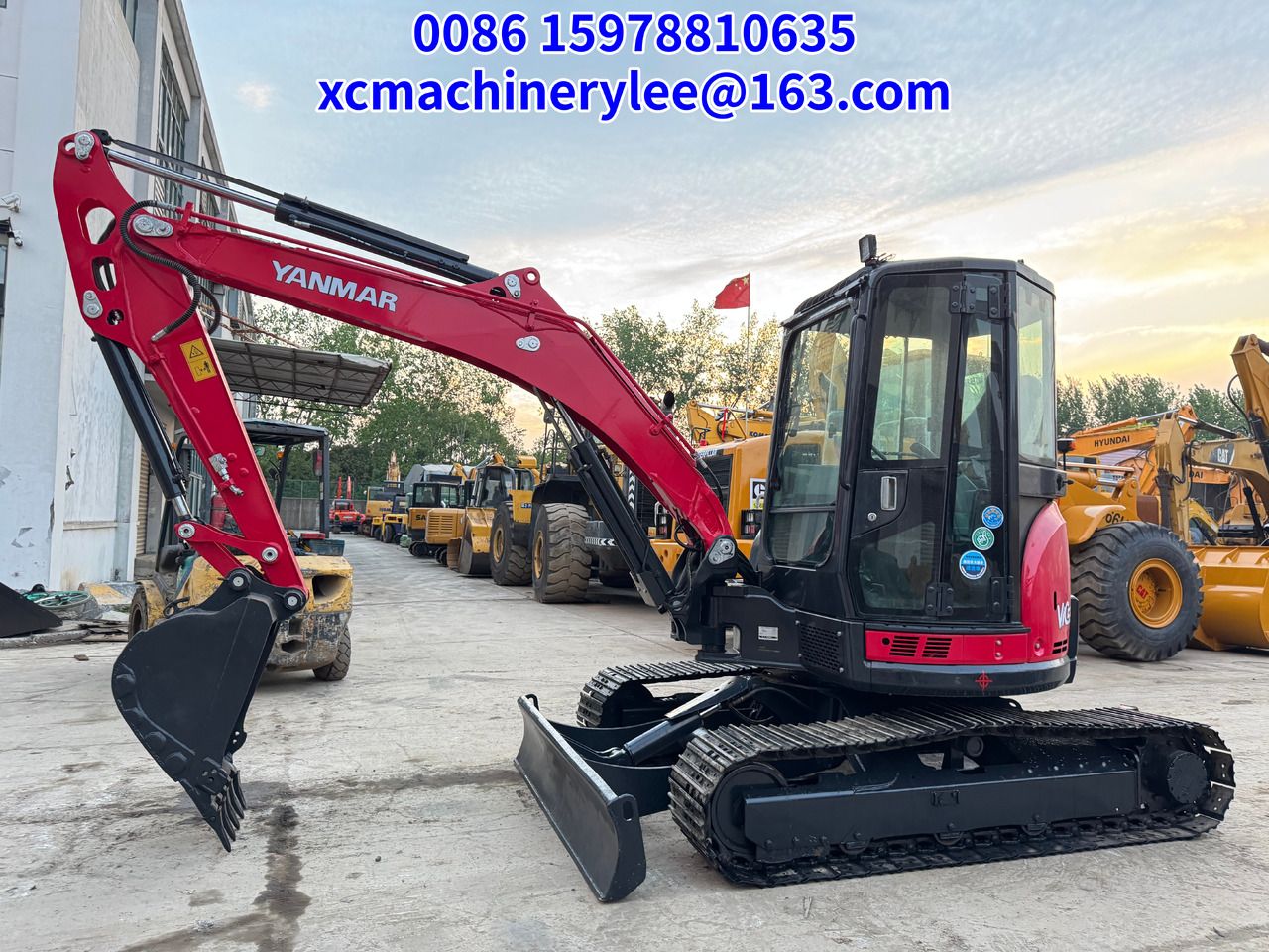2024 Yanmar 55VIO mini excavator, side view 2024 Yanmar 55VIO mini excavator, side view