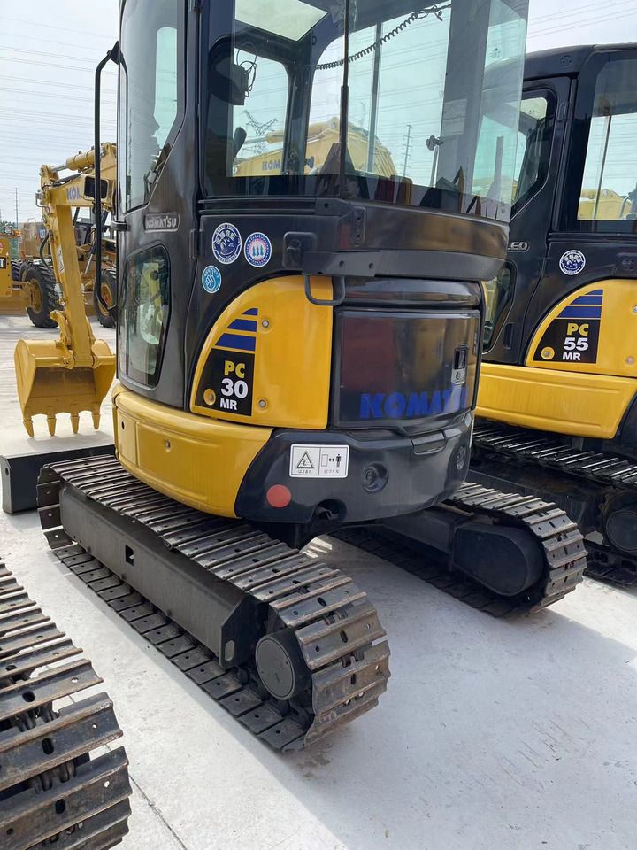 2020 Komatsu PC30MR-3 mini excavator, rear three-quarter view