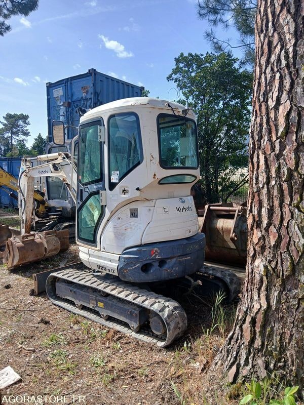 2012 Kubota U25-3EU mini excavator, rear three-quarter view