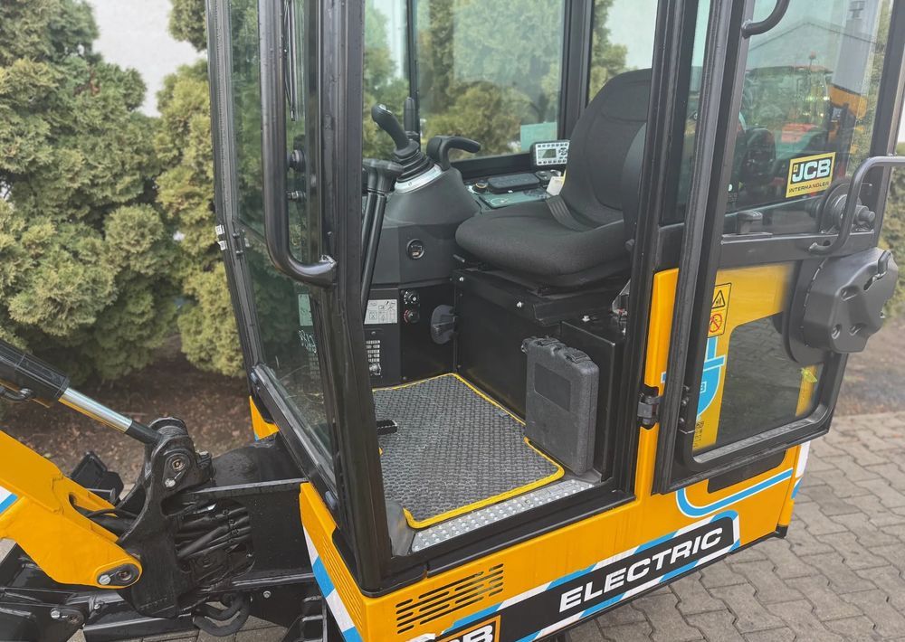 2023 JCB 19C-1 Electric mini excavator cab interior view 2023 JCB 19C-1 Electric mini excavator cab interior view
