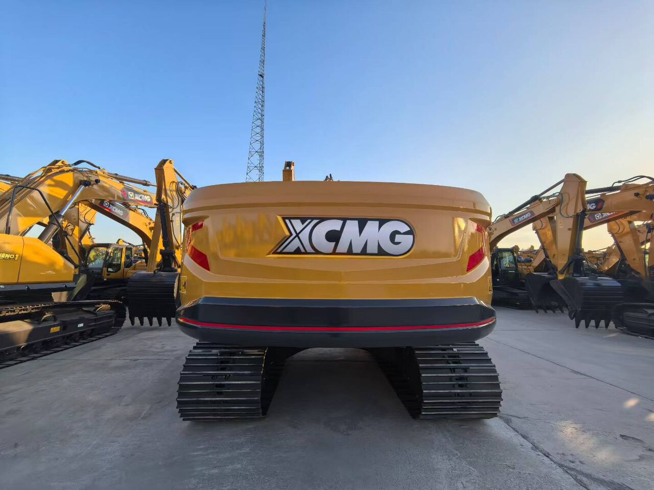 Rear view of a 2026 XCMG XE215C crawler excavator Rear view of a 2026 XCMG XE215C crawler excavator