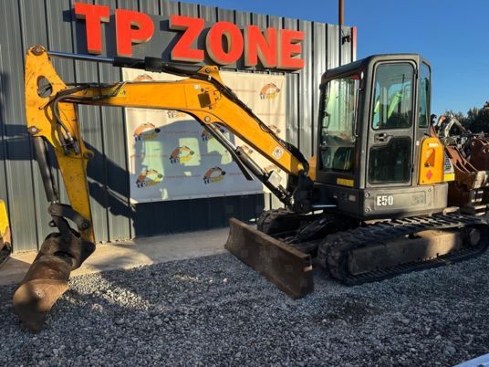 2016 Bobcat E50 mini excavator, side view