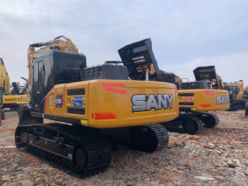 2025 Sany SY215C crawler excavator, rear three-quarter view 2025 Sany SY215C crawler excavator, rear three-quarter view