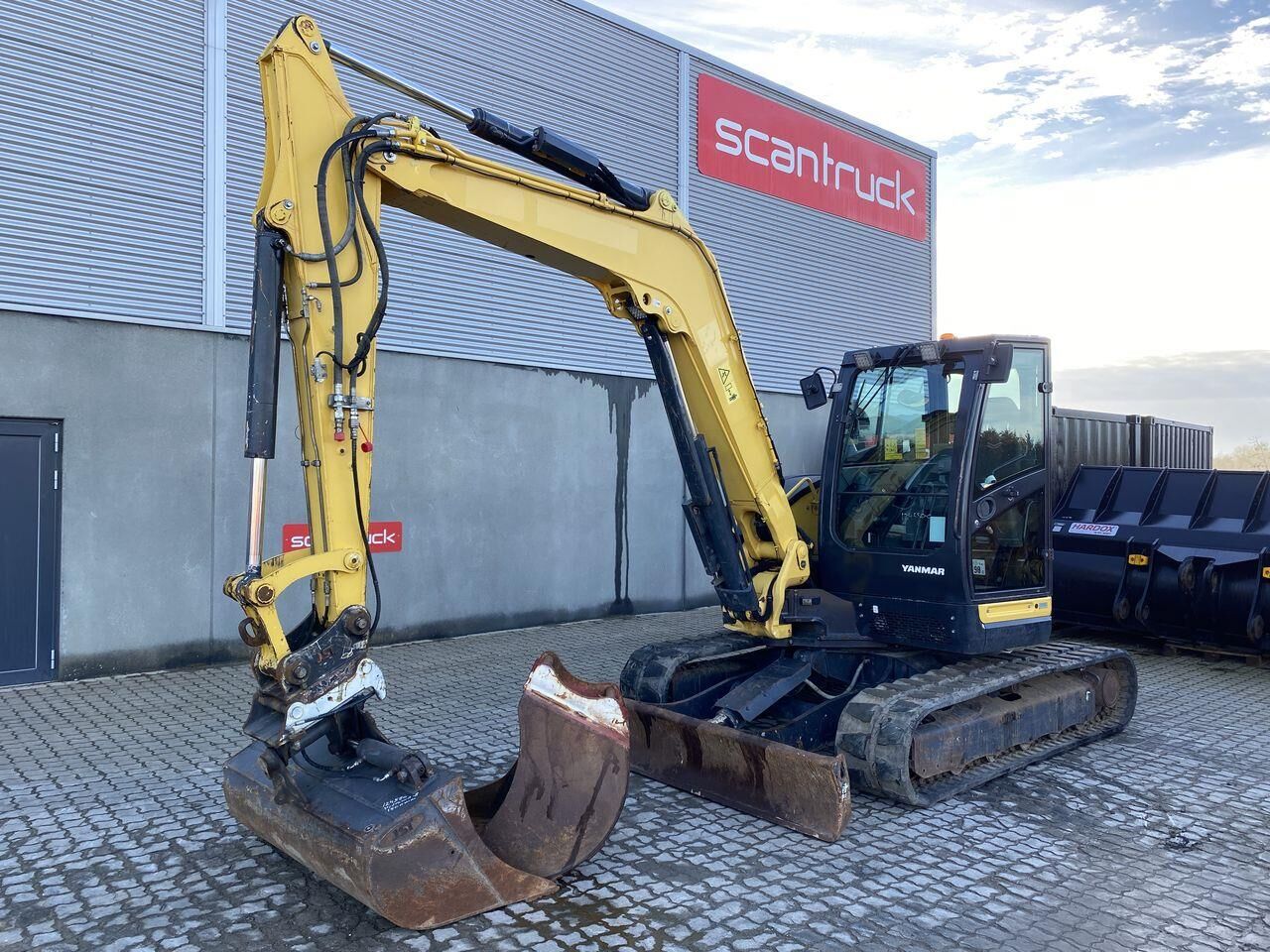2017 Yanmar VIO80-1A mini excavator, side view