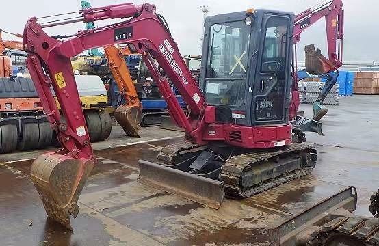 2023 Yanmar VIO 30 mini excavator, front three-quarter view 2023 Yanmar VIO 30 mini excavator, front three-quarter view
